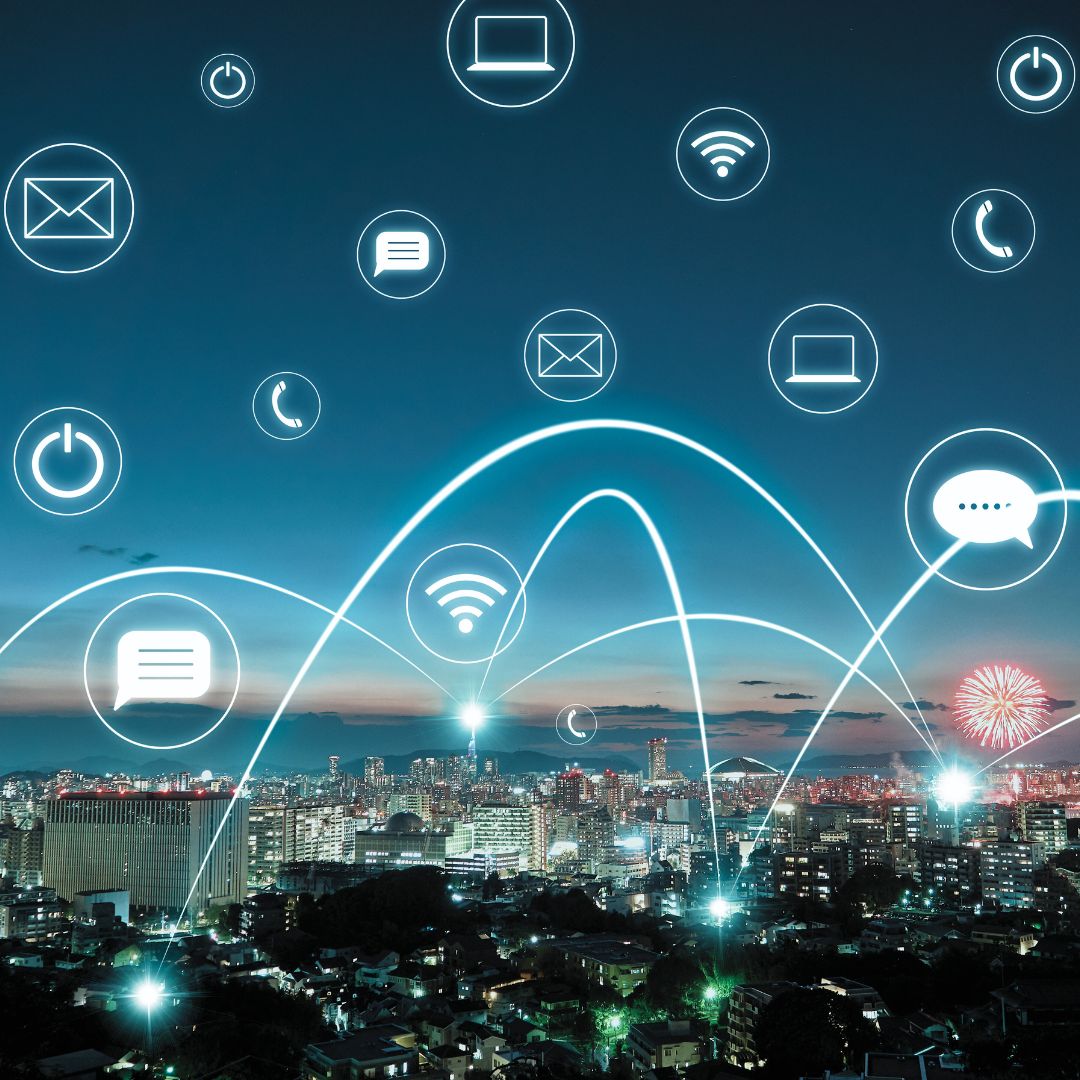 iconos de proveedor de servicios de telecomunicaciones para empresas